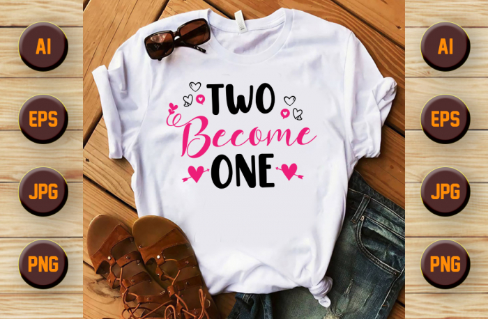 Set tricouri pentru cuplu personalizate Valentines Day VD2432 Two become one [3]