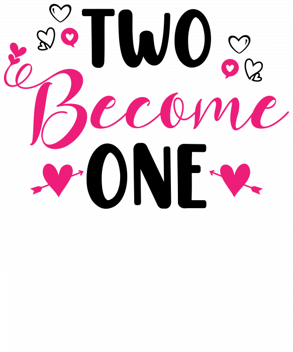 Set tricouri pentru cuplu personalizate Valentines Day VD2432 Two become one [4]