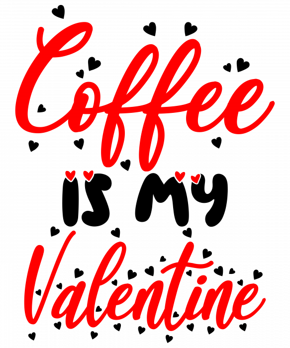 Set tricouri pentru cuplu personalizate Valentines Day VD2434 Coffee is my valentine [3]