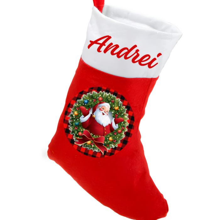 Cizmulita personalizată de Craciun cu Nume sau orice alt text XM1301S160 [2]