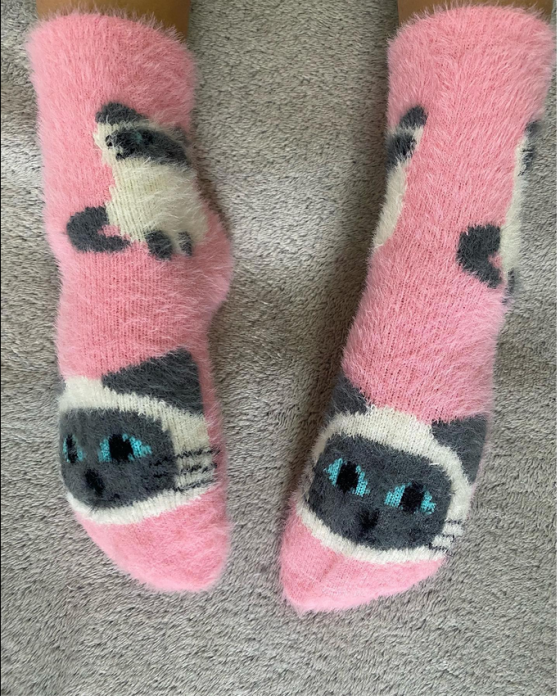 Sosete copii pufoase thermo din bumbac, set 3 perechi, GNB9126, perfecte pentru iarna [3]