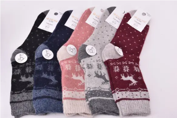 Sosete de dama, thermo din lana,  tematica de craciun, set 5 perechi, TNV6912 [3]