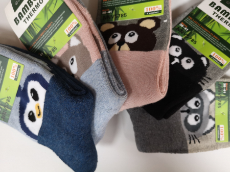 Sosete femei groase de iarna din bambus, set 5 perechi, NNV5785 [3]