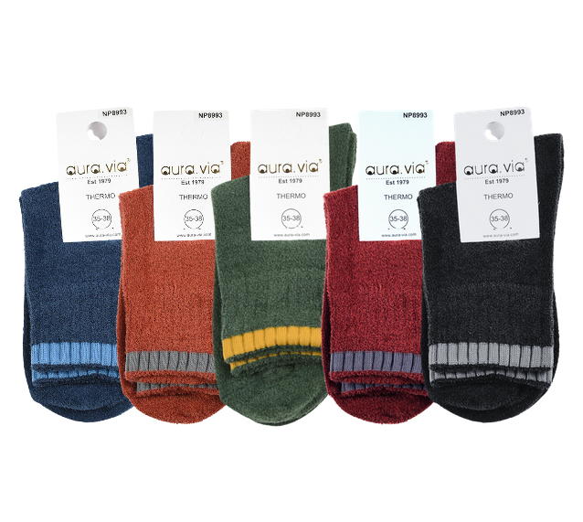 Sosete femei thermo din bumbac, set 5 perechi, NP8993, perfecte pentru iarna [2]