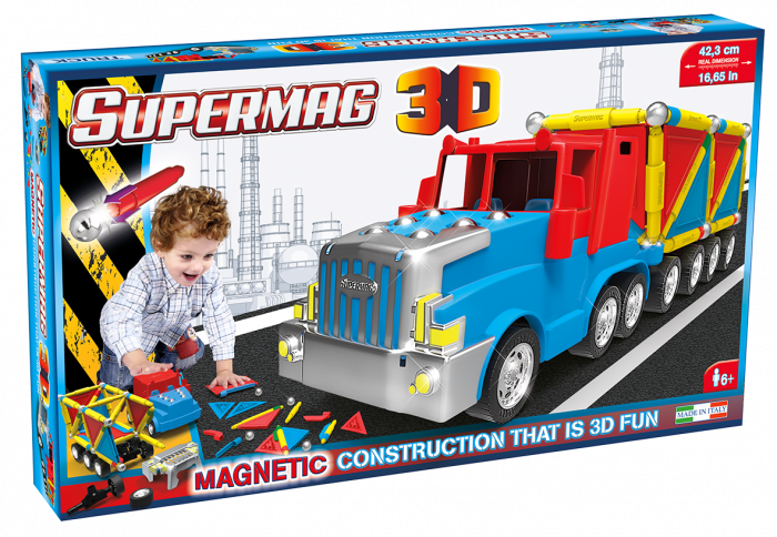 Supermag 3D - Jucarie Cu Magnet Camion