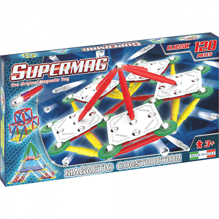 SUPERMAG CLASSIC PRIMARY - SET CONSTRUCTIE 120 PIESE