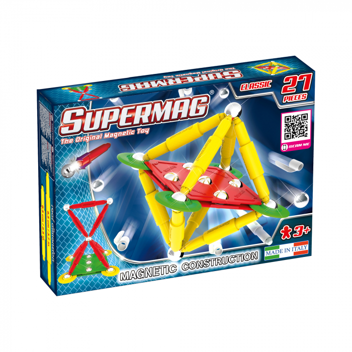 SUPERMAG CLASSIC PRIMARY - SET CONSTRUCTIE 27 PIESE