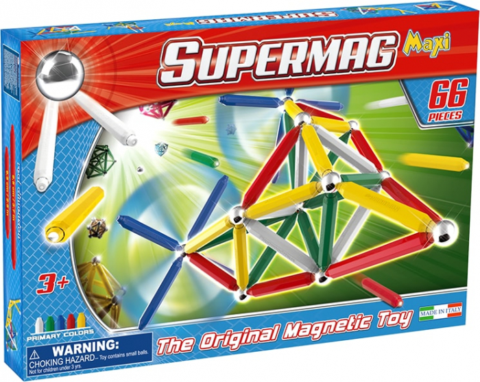 Supermag Maxi Primary - Set Constructie 66 Piese