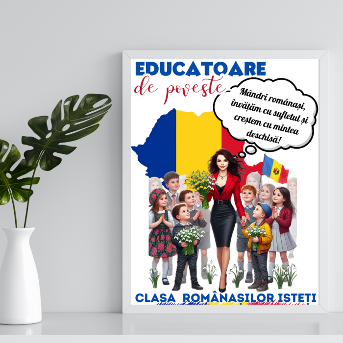 Tablou Cadou invatatoare sau profesoare 8 martie cu mesaje personalizate [1]