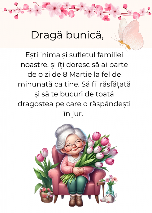 Cadou de martisor pentru bunici si parinti 8 martie cu mesaje personalizate  SCP7101 [2]