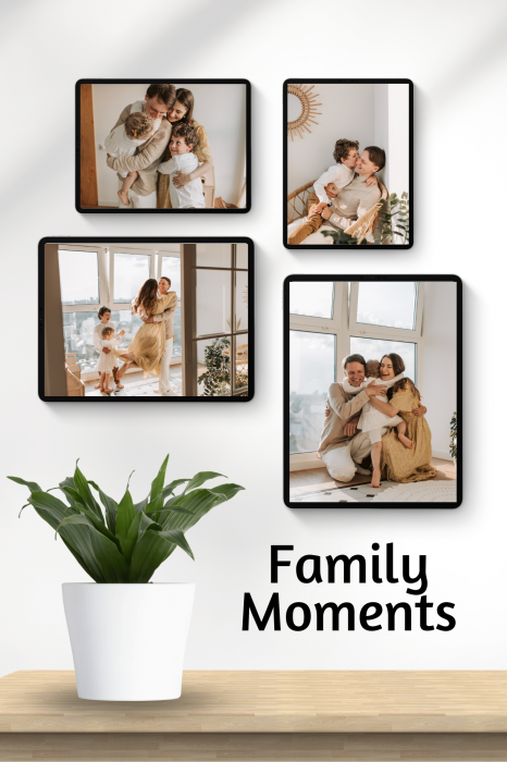 Tablou personalizat cu 4 poze de familie - Cadoul ideal pentru familie TA4_P1 Family Moments [2]