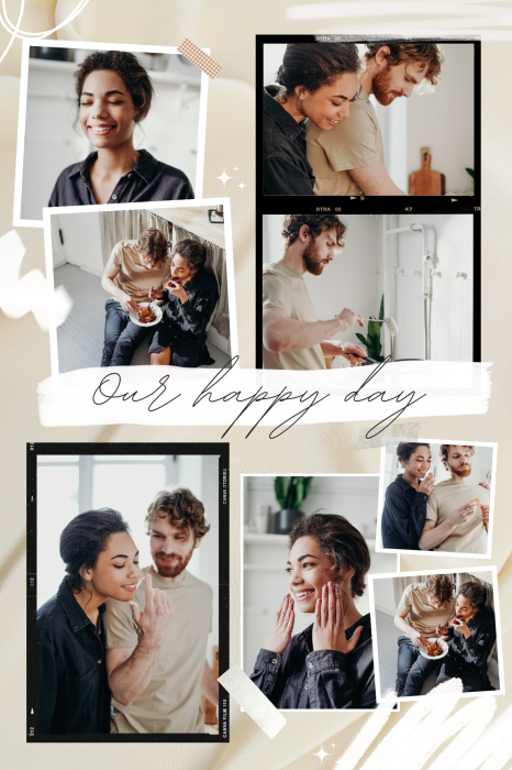 Tablou personalizat cu 8  poze de familie - Cadoul ideal pentru familie TA4_P3 Our Happy Day [2]