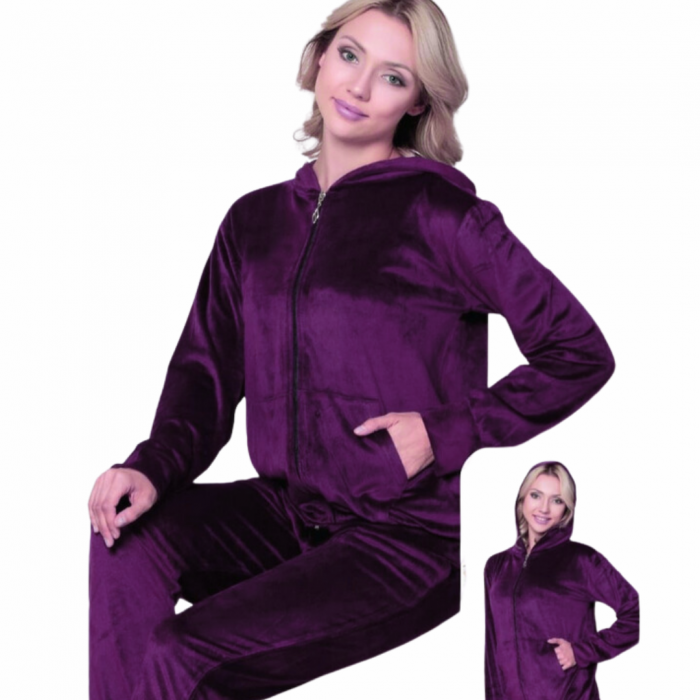 Trening dama MOV, catifea soft, fermoar, e-Cadou [2]