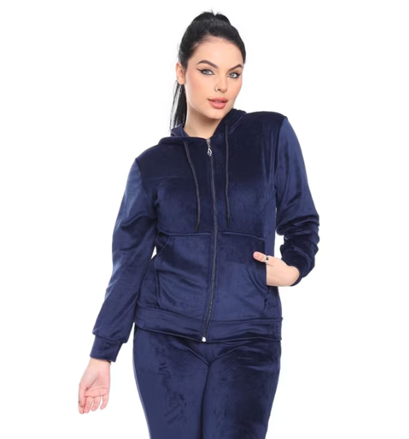 Trening dama bleomarin, catifea soft, fermoar, e-Cadou [3]