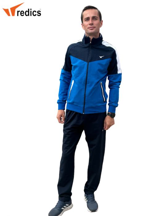 Trening REDICS pentru barbati din bumbac, 2 piese,  Tracksuit 220003, bleomarin cu albastru [1]