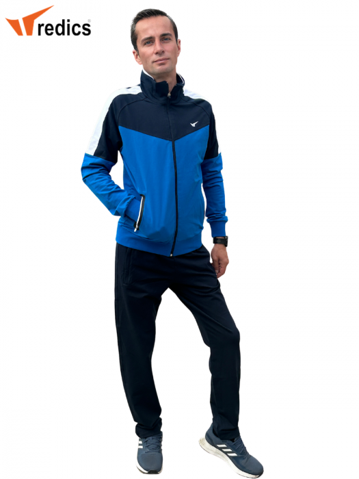 Trening REDICS pentru barbati din bumbac, 2 piese,  Tracksuit 220003, bleomarin cu albastru [3]