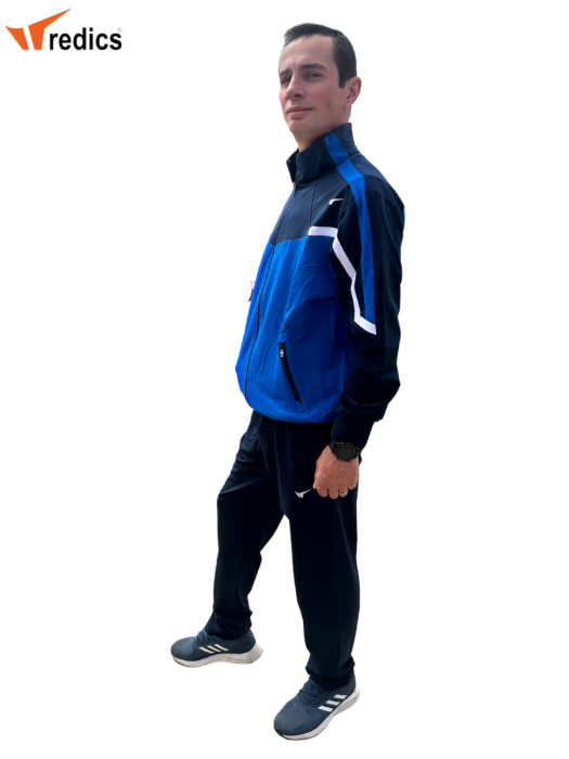 Trening REDICS pentru barbati din bumbac, 2 piese,  Tracksuit 210016 bleomarin cu albastru [3]