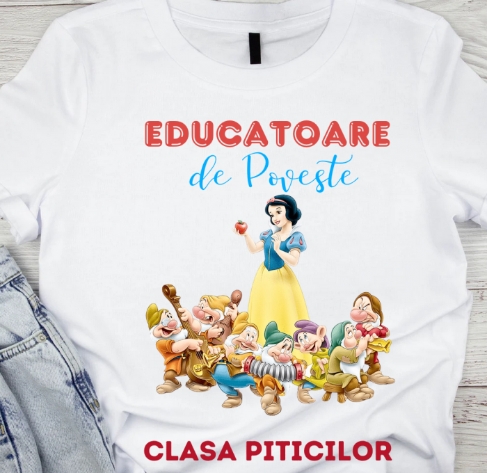 Tricou absolvire Clasa piticilor pentru  educatoare, elevi clasa 4 sau gradinita ABS10902 [1]