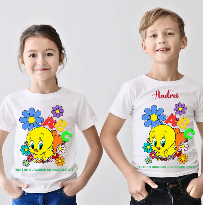 Tricou absolvire Clasa Tweety pentru  educatoare, elevi clasa 4 sau gradinita ABS10904 [2]
