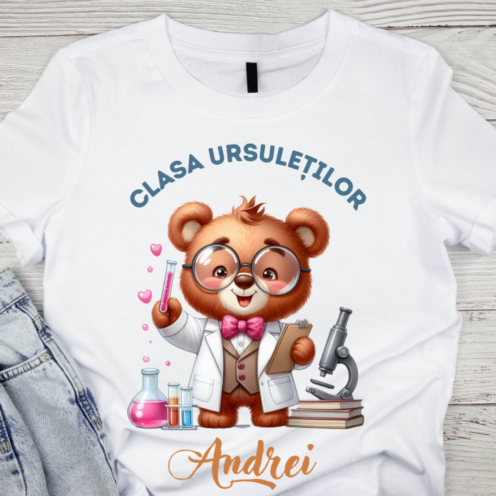 Tricou absolvire Clasa ursuletilor pentru elevi clasa 4 sau gradinita ABS1075 [1]