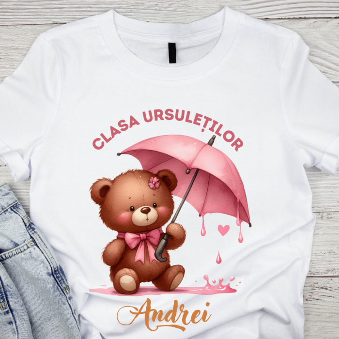 Tricou absolvire Clasa ursuletilor pentru elevi clasa 4 sau gradinita ABS1076 [1]