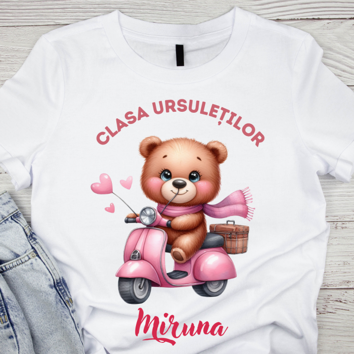 Tricou absolvire Clasa ursuletilor pentru elevi clasa 4 sau gradinita ABS1077 [1]