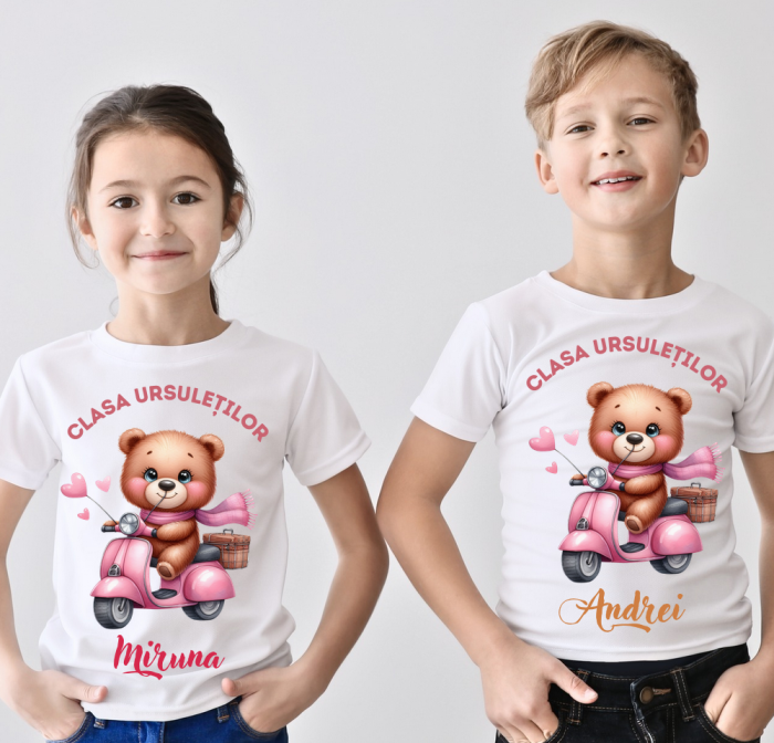 Tricou absolvire Clasa ursuletilor pentru elevi clasa 4 sau gradinita ABS1077 [2]