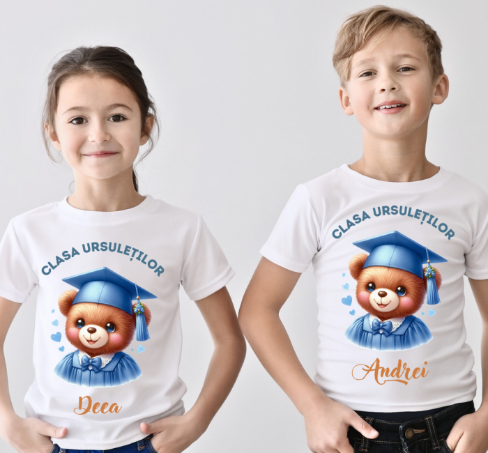 Tricou absolvire Clasa ursuletilor pentru elevi clasa 4 sau gradinita ABS1078 [2]