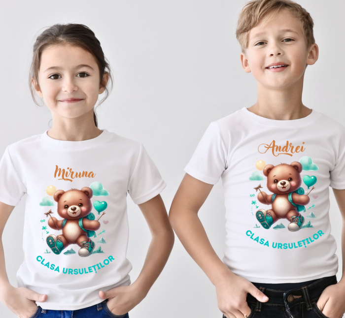 Tricou absolvire Clasa ursuletilor pentru elevi clasa 4 sau gradinita ABS1079 [3]