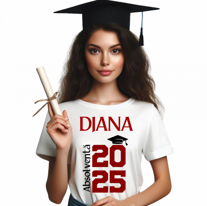 Tricou absolvire personalizat pentru elevi liceu sau  gimnaziala ABS1131 [1]