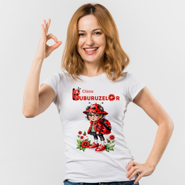 Tricou Clasa buburuzelor  elevi clasa 4 sau gradinita  ABS1068.1 [1]
