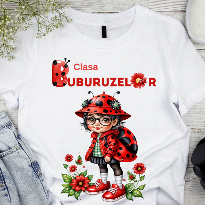 Tricou Clasa buburuzelor  elevi clasa 4 sau gradinita  ABS1068.1 [2]