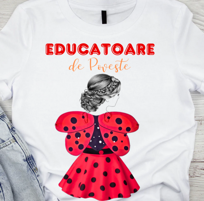 Tricou absolvire elevi clasa 4 sau gradinita Clasa buburuzelor cu text sau poze ABS1070 [3]