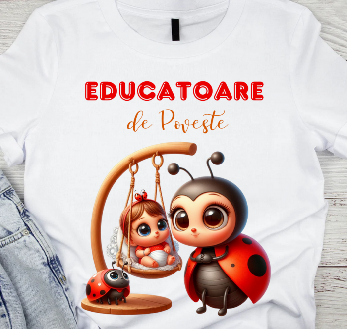 Tricou absolvire elevi clasa 4 sau gradinita Clasa buburuzelor cu text sau poze ABS1070 [2]