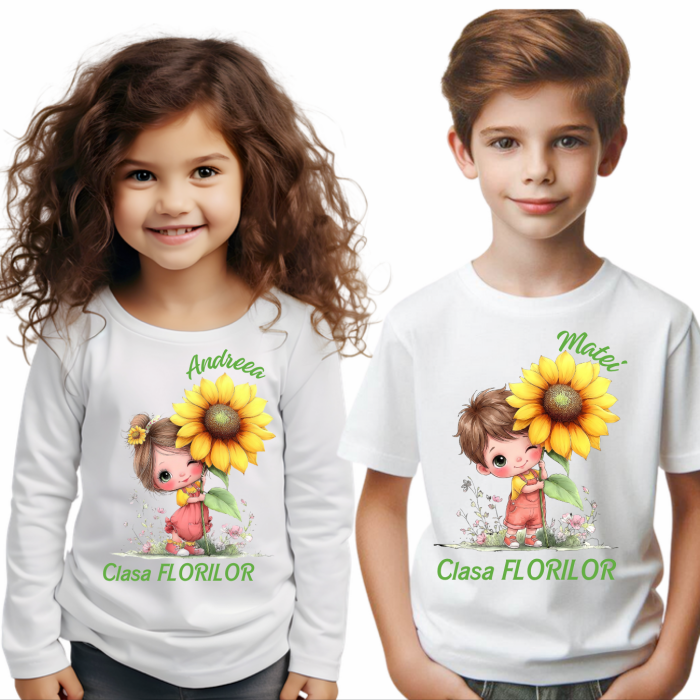 Tricou absolvire elevi clasa 4 sau gradinita Clasa Floricelelor [2]