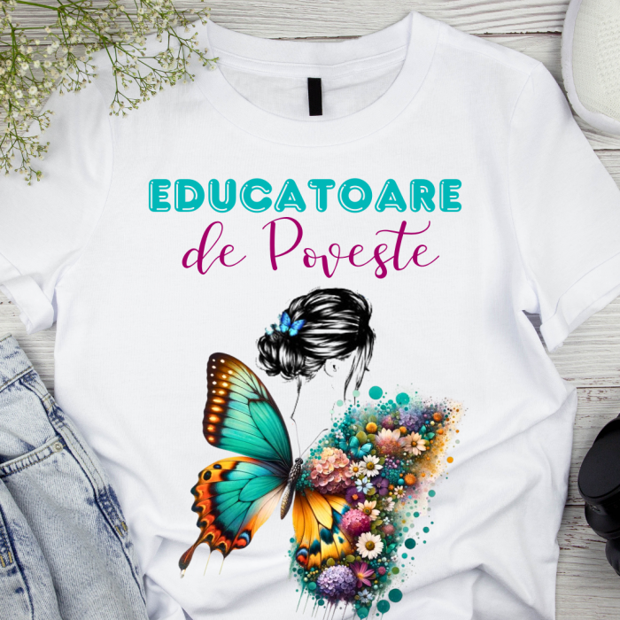 Tricou absolvire elevi clasa 4 sau gradinita Clasa fluturasilor cu text sau poze ABS1063 [2]
