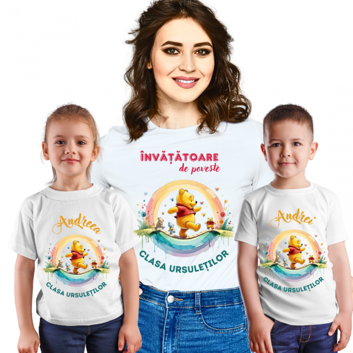 Tricou absolvire elevi clasa 4 sau gradinita Clasa ursuletilor cu text sau poze ABS1057 [3]