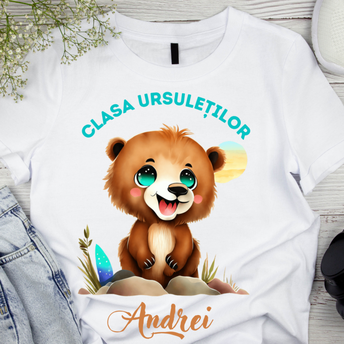 Tricou absolvire elevi clasa 4 sau gradinita Clasa ursuletilor cu text sau poze ABS1058 [1]