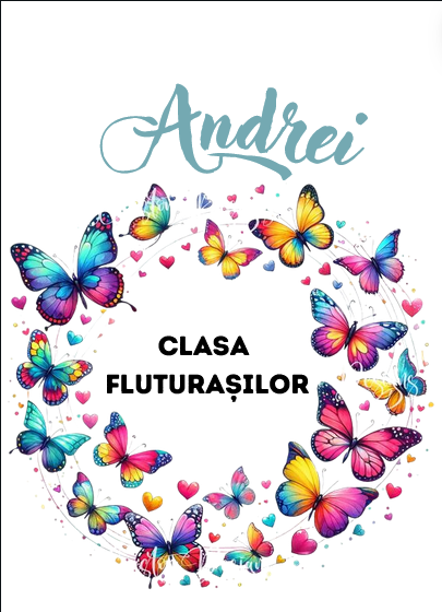Tricou absolvire elevi clasa 4 sau gradinita Clasafluturasilor cu text sau poze ABS1060 [4]
