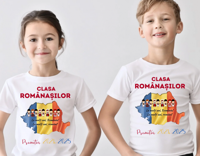 Tricou traditional absolvire elevi hora unirii Clasa Romanasilor ABS11202 [3]