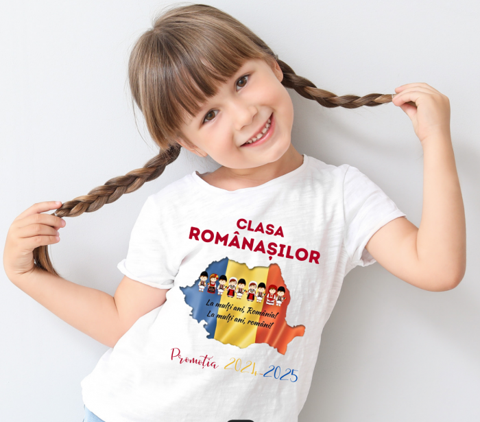 Tricou traditional absolvire elevi hora unirii Clasa Romanasilor ABS11202 [2]