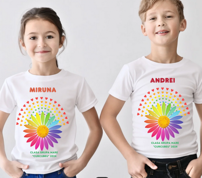 Tricou absolvire Grupa Curcubeului pentru elevi clasa 4 sau gradinita ABS1082 [2]