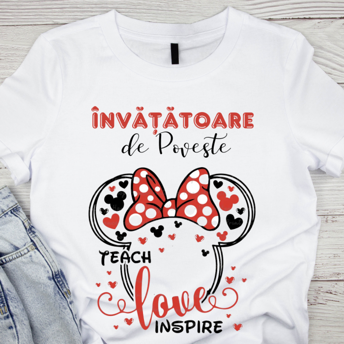 Tricou absolvire Minnie Mouse pentru elevi clasa 4 sau gradinita ABS10889 [1]