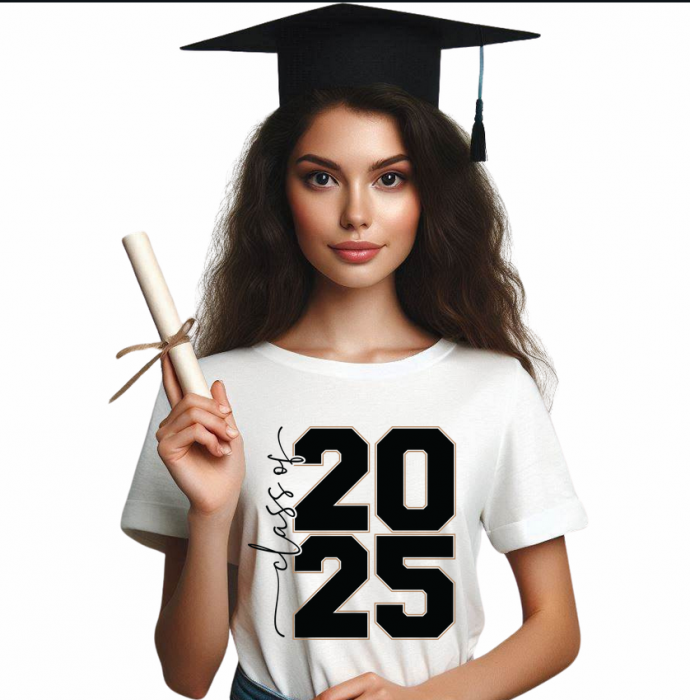 Tricou absolvire personalizat pentru elevi liceu sau  gimnaziala cu toca ABS1136 [1]