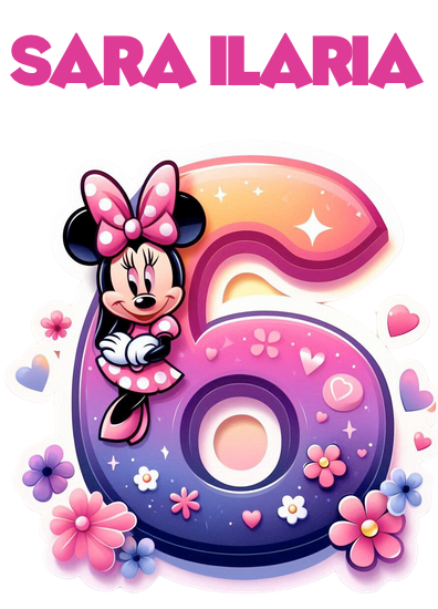 Tricou aniversar personalizat 6 ani cu Minnie Mouse  TAMM1012.10 [3]