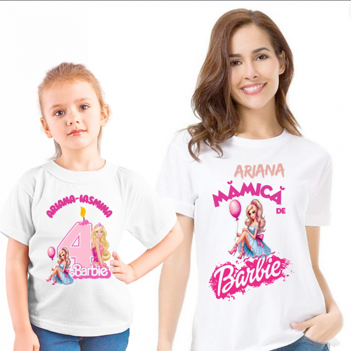 Tricou aniversar personalizat  adulti mamica de BARBIE TAN1014 [2]