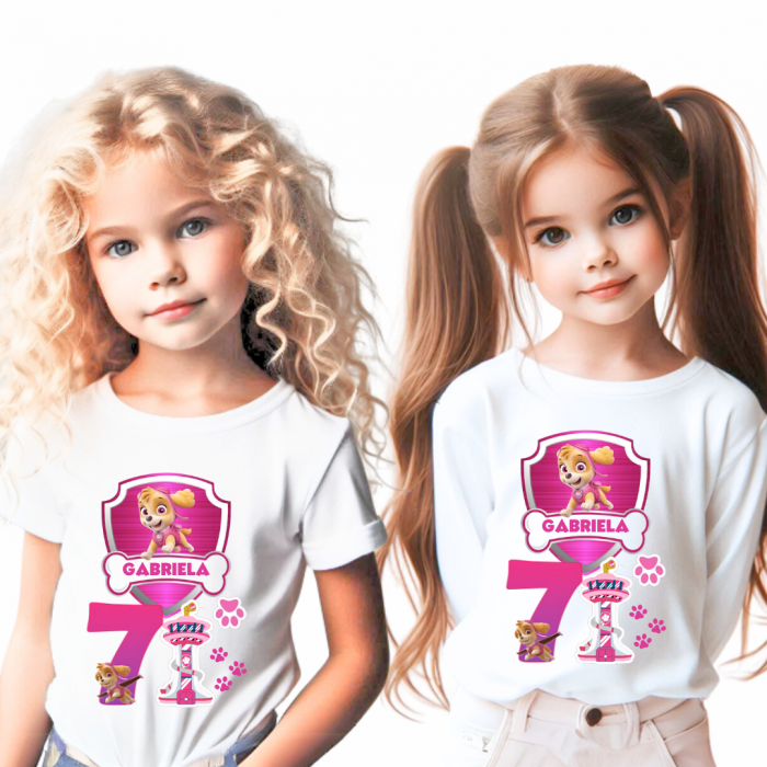 Tricou aniversar personalizat pentru mamici cu Skye din Patrula Catelusilor TAMM1015.3 [2]