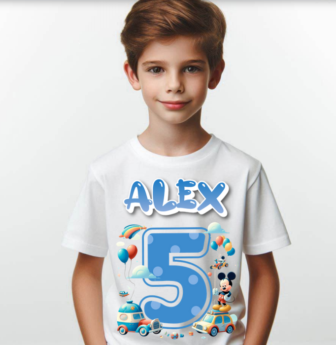 Tricou aniversar  ALEX cu Mickey Mouse TAN1011_5.6 [1]