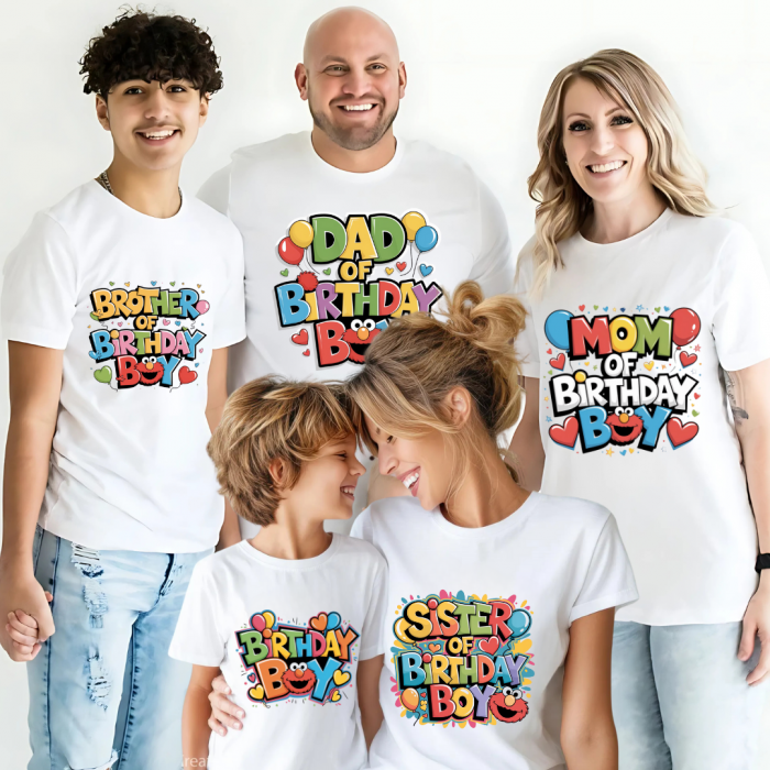 Tricou Aniversare Personalizat Birthday Boy – Cadou Haios pentru Copii și Părinți | Model Tematic cu Vârsta și Nume [2]