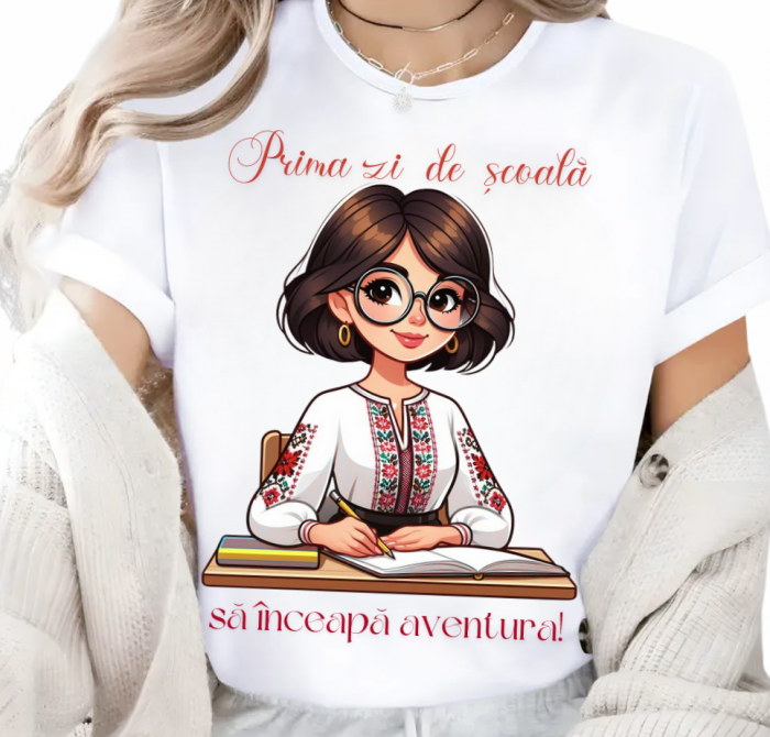 Tricou back to school bumbac– cadou personalizat pentru profesori și elevi [1]